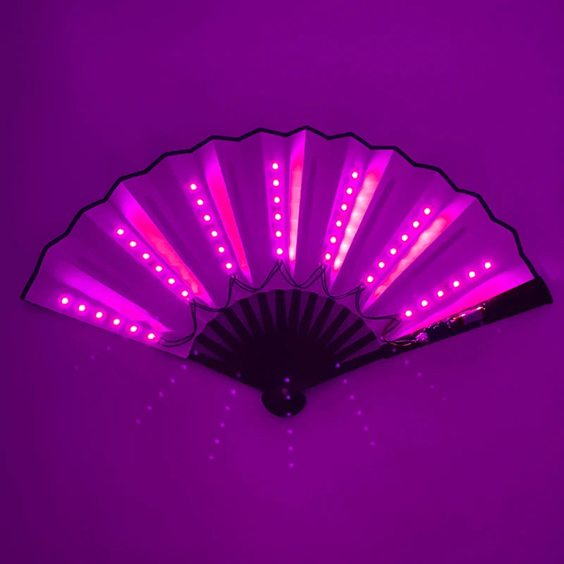 LED Glowing Bamboo Fans