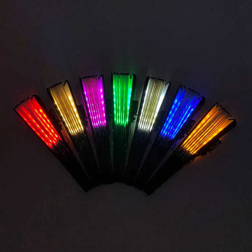 LED Glowing Bamboo Fans