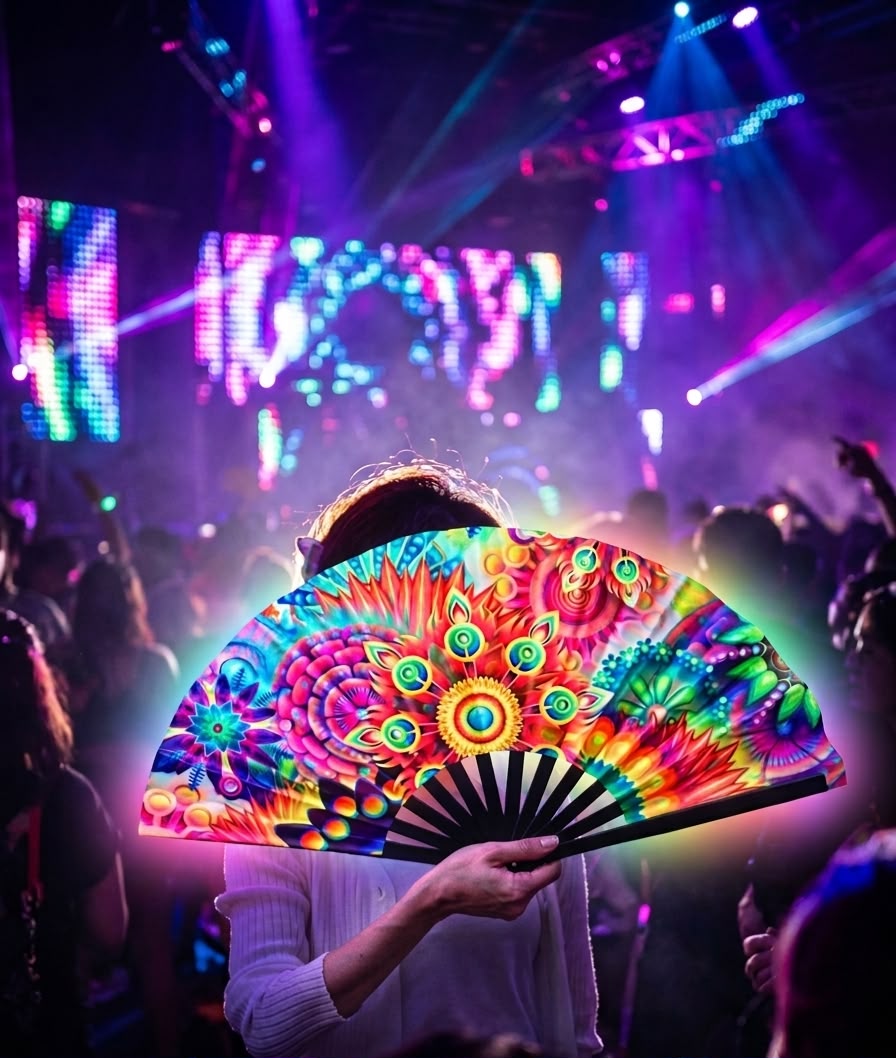 NEON Fluorescent Folding fan