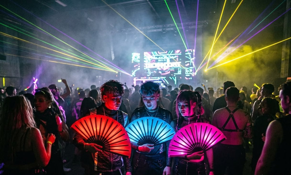 LED Glowing Bamboo Fans